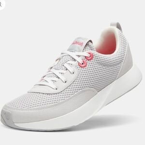 Allbirds Gray and Pink Athletic Shoes with Breathable Mesh